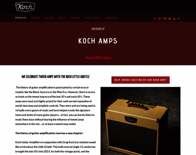 Koch-amps.com thumbnail