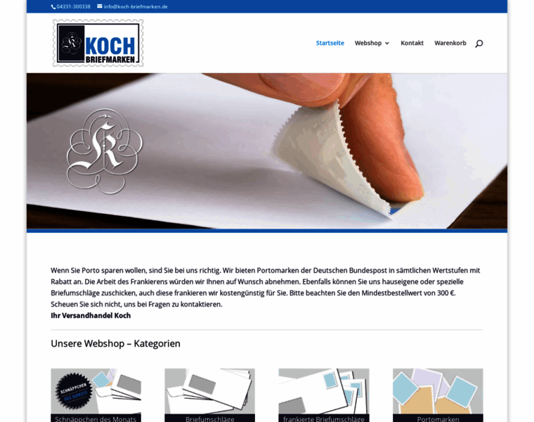 Koch-briefmarken.de thumbnail