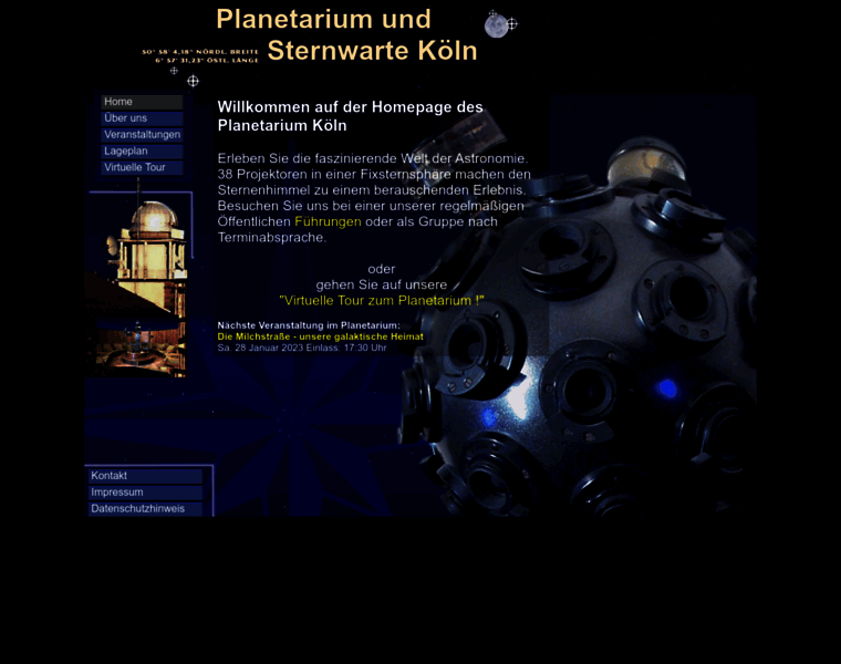 Koelner-planetarium.de thumbnail