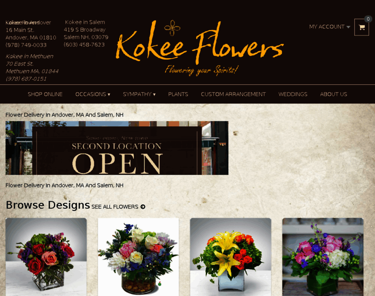 Kokeeflowers.com thumbnail