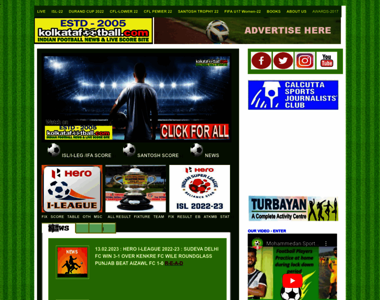 Kolkatafootball.com thumbnail