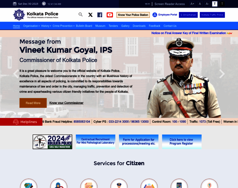 Kolkatapolice.org thumbnail