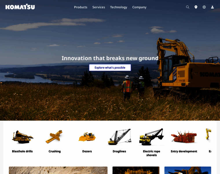 Komatsu.com thumbnail