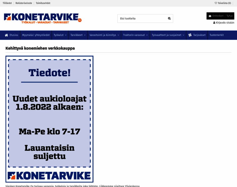 Konetarvike.fi thumbnail