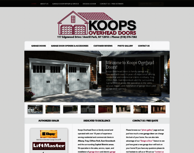 Koopsoverheaddoors.com thumbnail