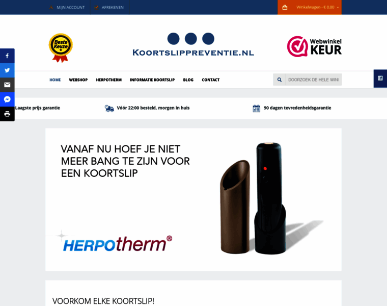 Koortslippreventie.nl thumbnail