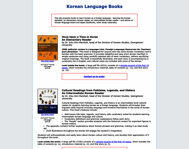 Koreanlanguagebooks.com thumbnail