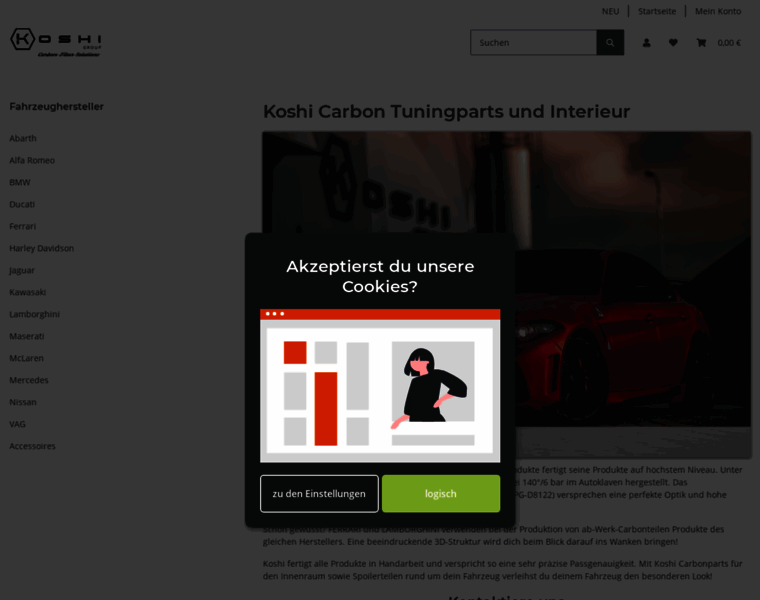 Koshi-carbon.de thumbnail