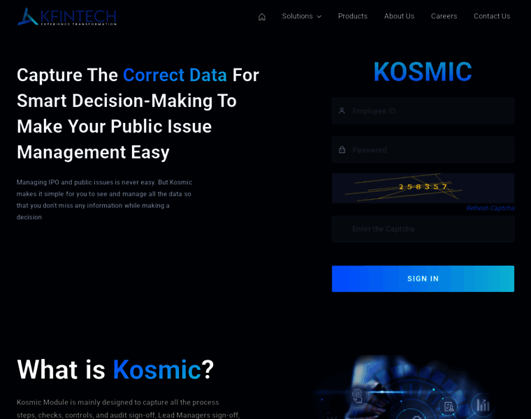 Kosmic.kfintech.com thumbnail