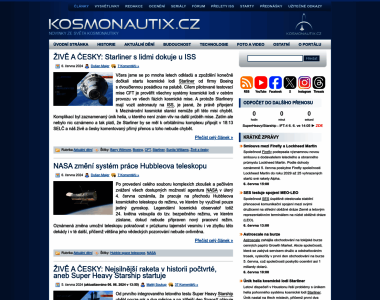 Kosmonautix.cz thumbnail