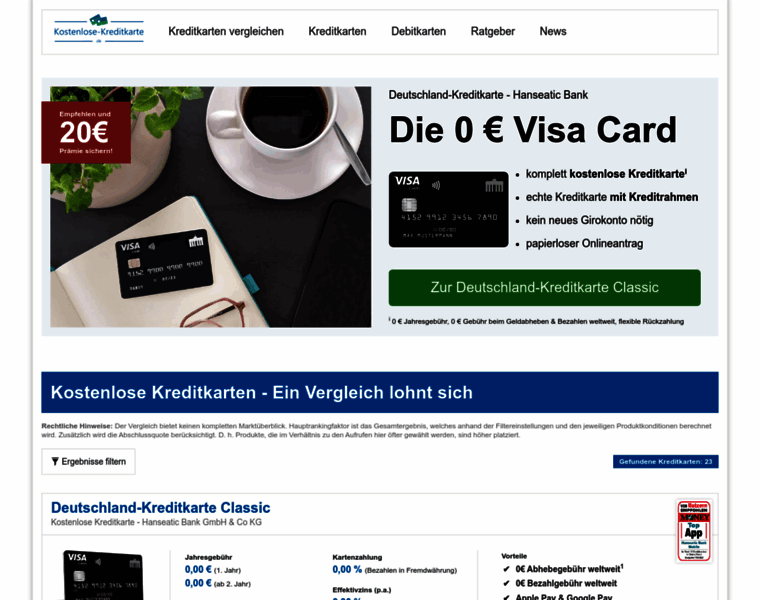 Kostenlose-kreditkarte.de thumbnail