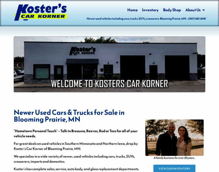 Kosterscarkorner.com thumbnail