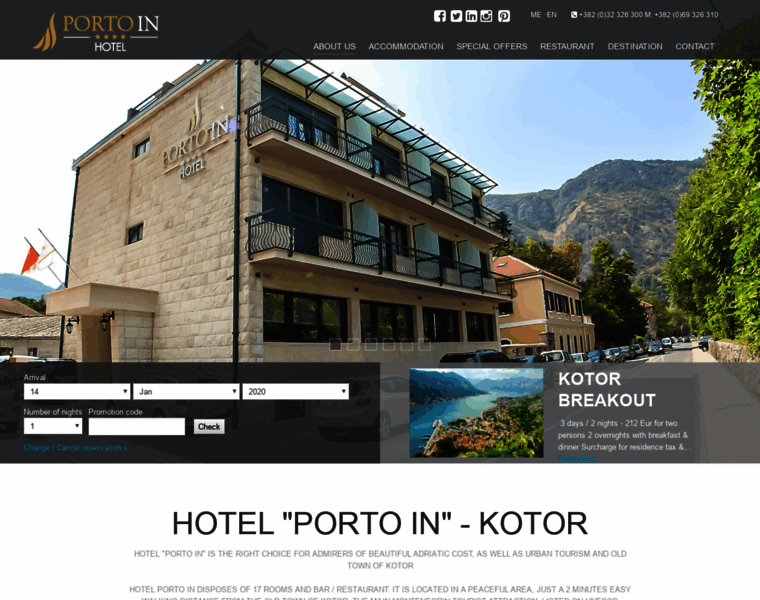 Kotor-hotelportoin.com thumbnail