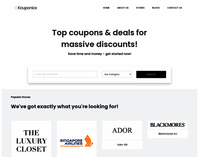 Kouponics.com thumbnail