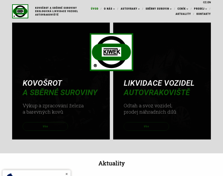 Kovosrot-autovrakoviste-kiwek.cz thumbnail