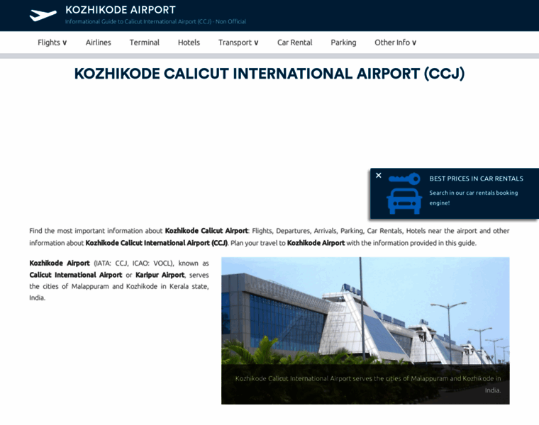 Kozhikodeairport.com thumbnail
