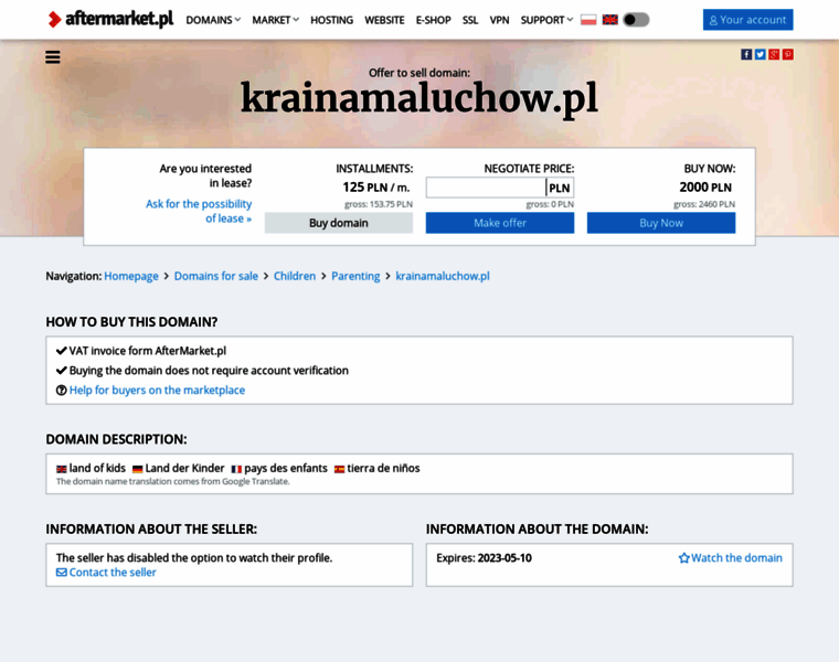 Krainamaluchow.pl thumbnail