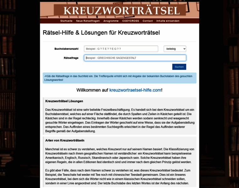 Kreuzwortraetsel-hilfe.com thumbnail