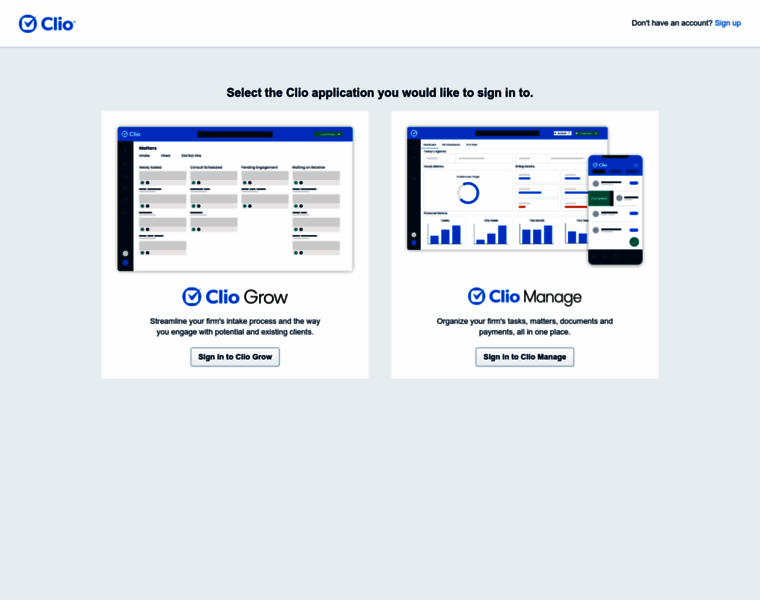 krfirm.cliogrow.com at WI. Login | Clio