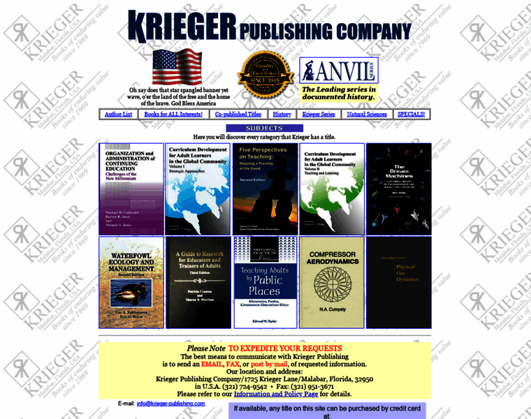 Krieger-publishing.com thumbnail