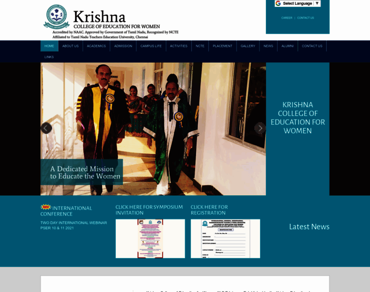 Krishnacollegeofeducation.org thumbnail