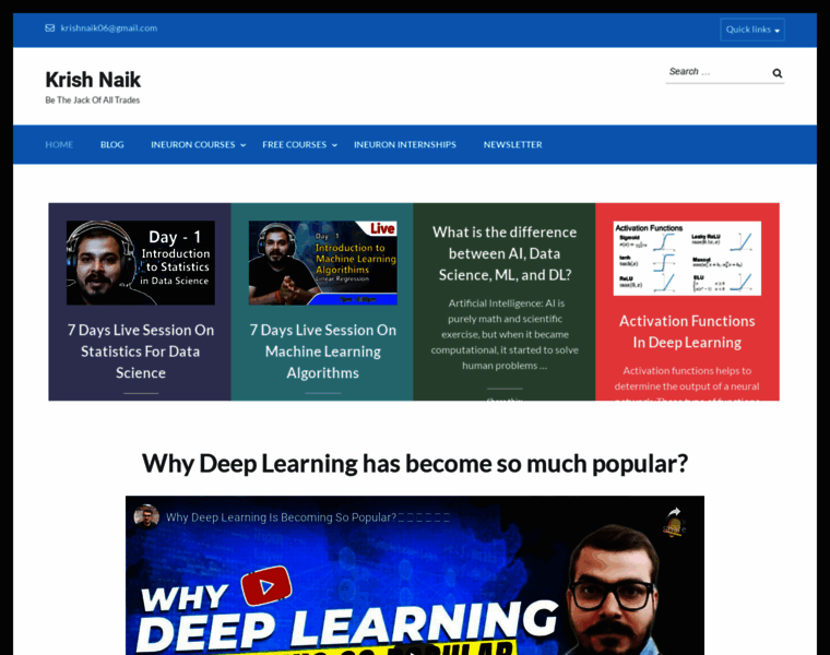 Krishnaik.in thumbnail