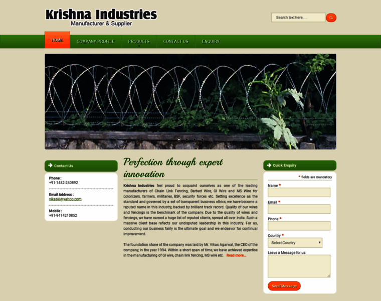 Krishnaindustries.co.in thumbnail