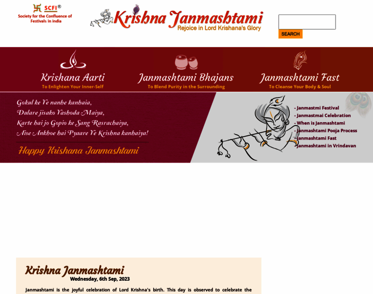 Krishnajanmashtami.com thumbnail