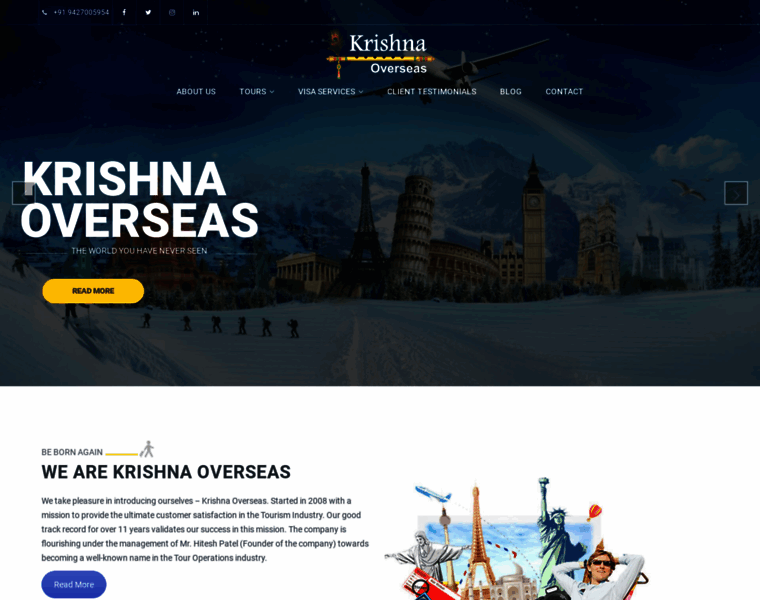 Krishnaoverseas.in thumbnail
