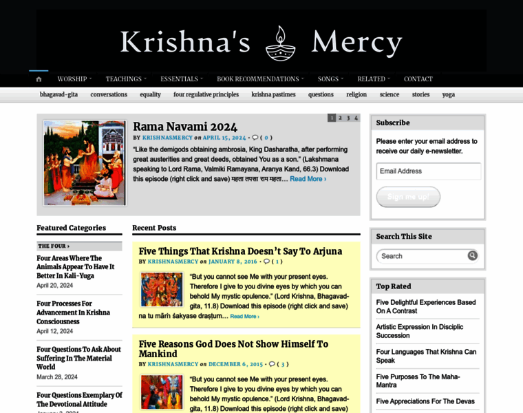 Krishnasmercy.com thumbnail