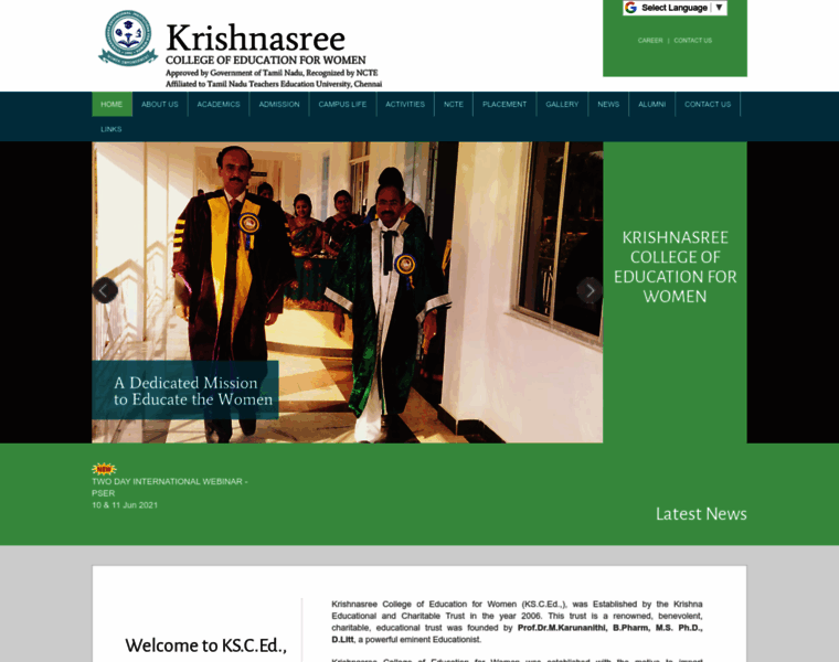 Krishnasreecollegeofeducation.org thumbnail