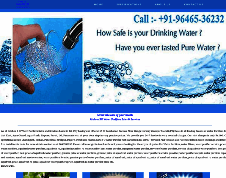 Krishnawaterpurifiers.in thumbnail