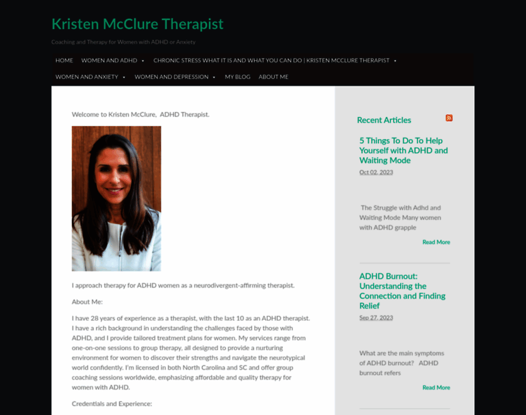 Kristen-mcclure-therapist.com thumbnail