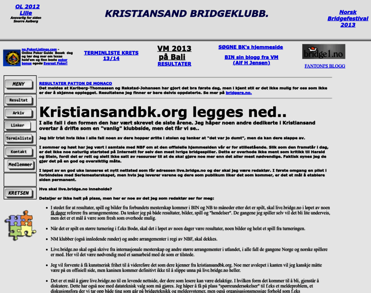 Kristiansandbk.org thumbnail