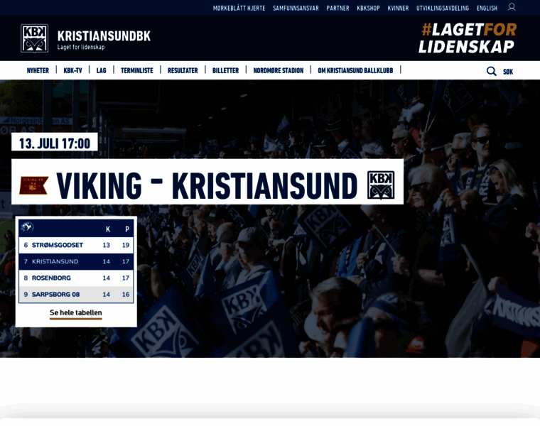 Kristiansundbk.no thumbnail