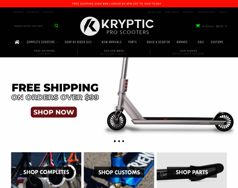Krypticproscooters.com thumbnail