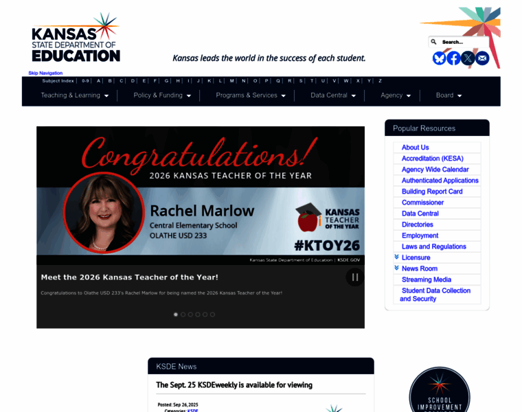 Ksde.org thumbnail