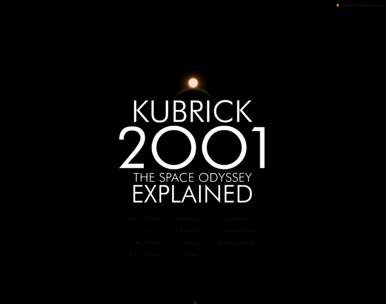 Kubrick2001.com thumbnail
