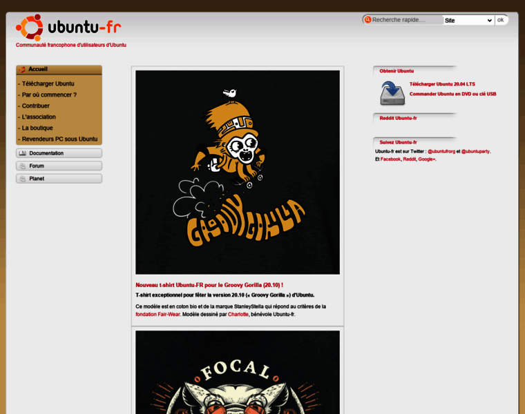 Kubuntu-fr.org thumbnail