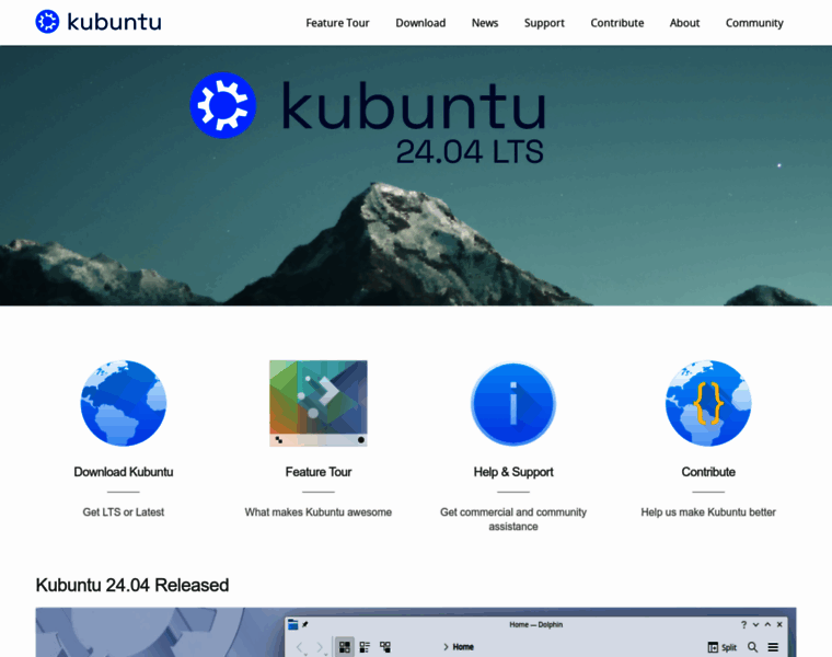 Kubuntu.org thumbnail
