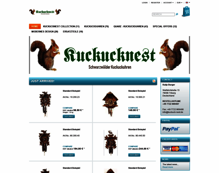 Kuckucksuhren-online-shop.de thumbnail