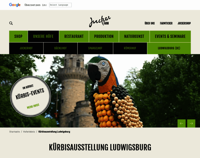 Kuerbisausstellung-ludwigsburg.de thumbnail