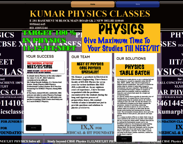 Kumarneetphysicsclasses.com thumbnail