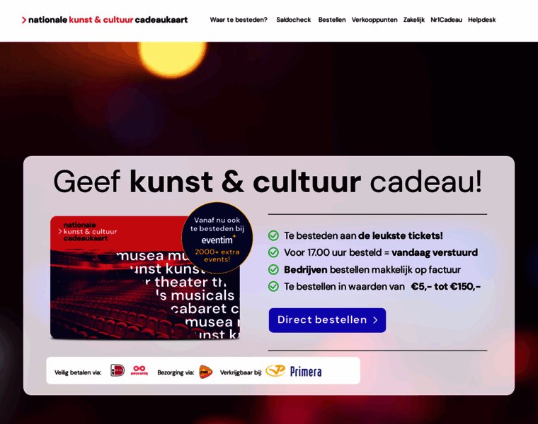 Kunstcultuurcadeaukaart.nl thumbnail