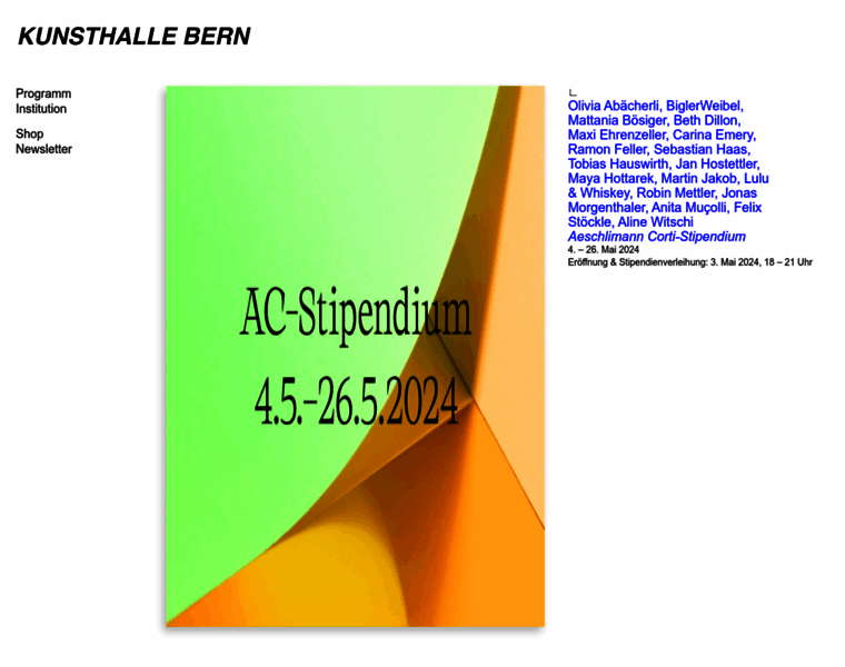 Kunsthalle-bern.ch thumbnail