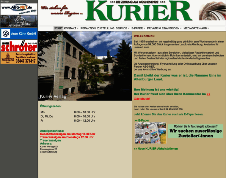 Kurier-verlag.com thumbnail