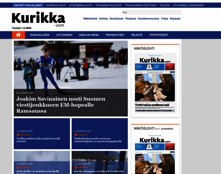 Kurikka-lehti.fi thumbnail