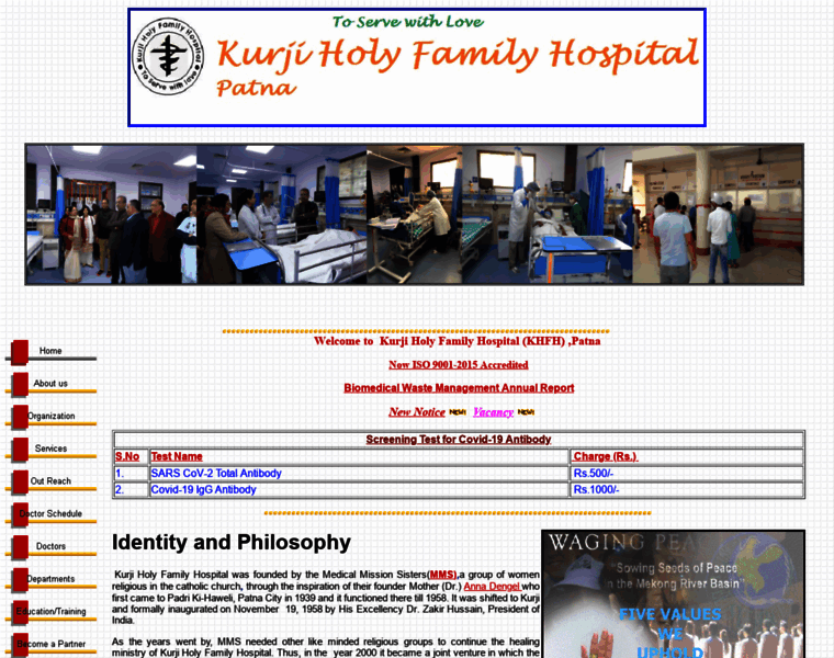 Kurjiholyfamilyhospital.com thumbnail