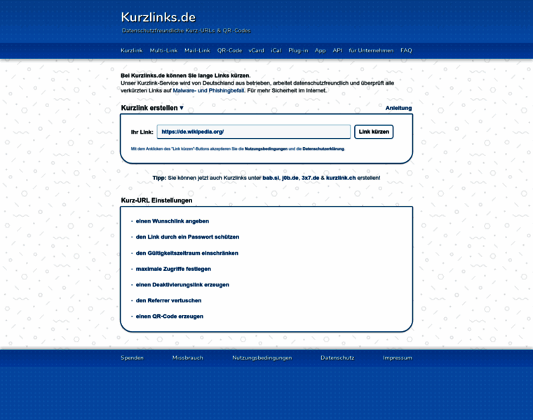 Kurzlinks.de thumbnail