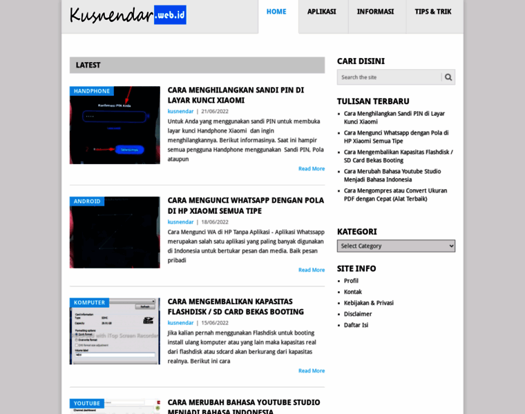 Kusnendar.web.id thumbnail